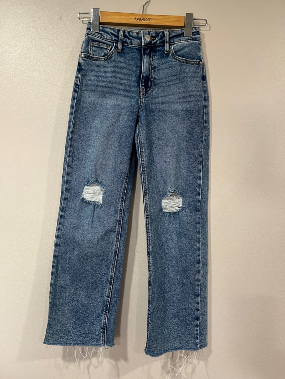 ART CLASS Girls Blue Distressed Jeans. Size 10